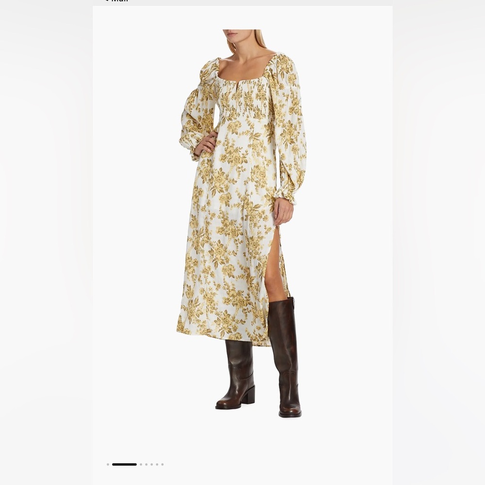 Free People Smocked Midi Dress